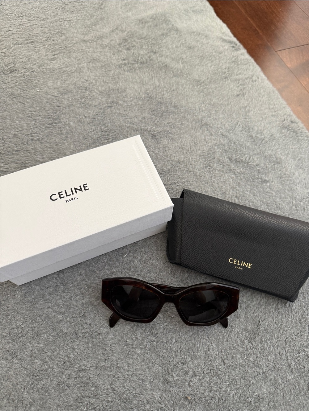 Celine Cat-Eye Sunglasses in Dark Brown Tortoise
